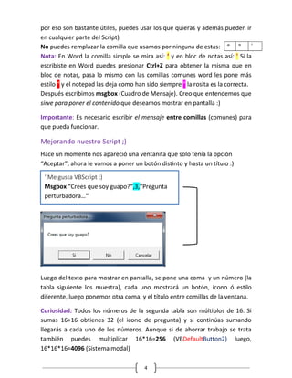Visual basic script v1 wd | PDF