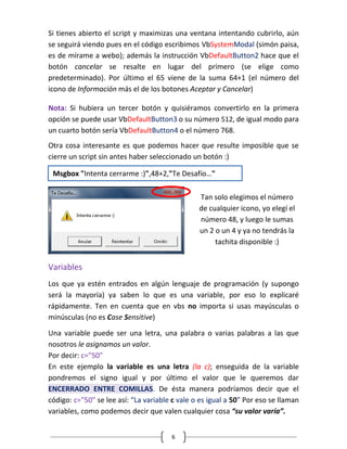 Visual basic script v1 wd | PDF
