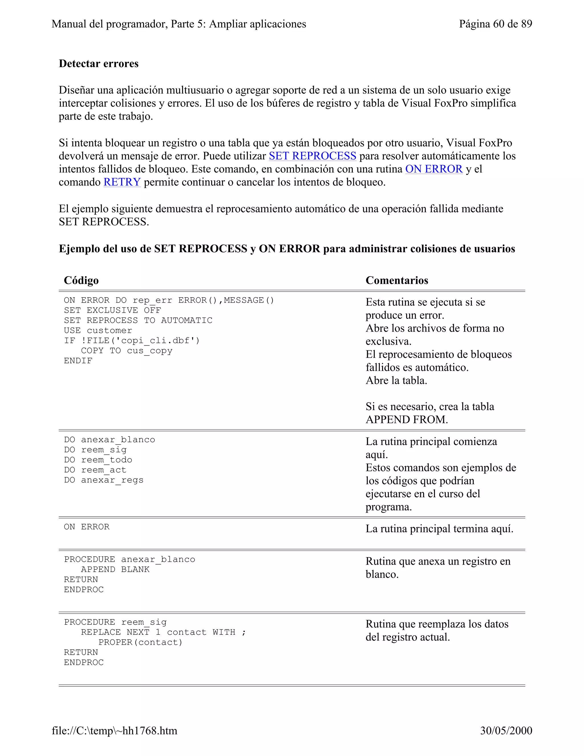 Visual fox-pro para clases