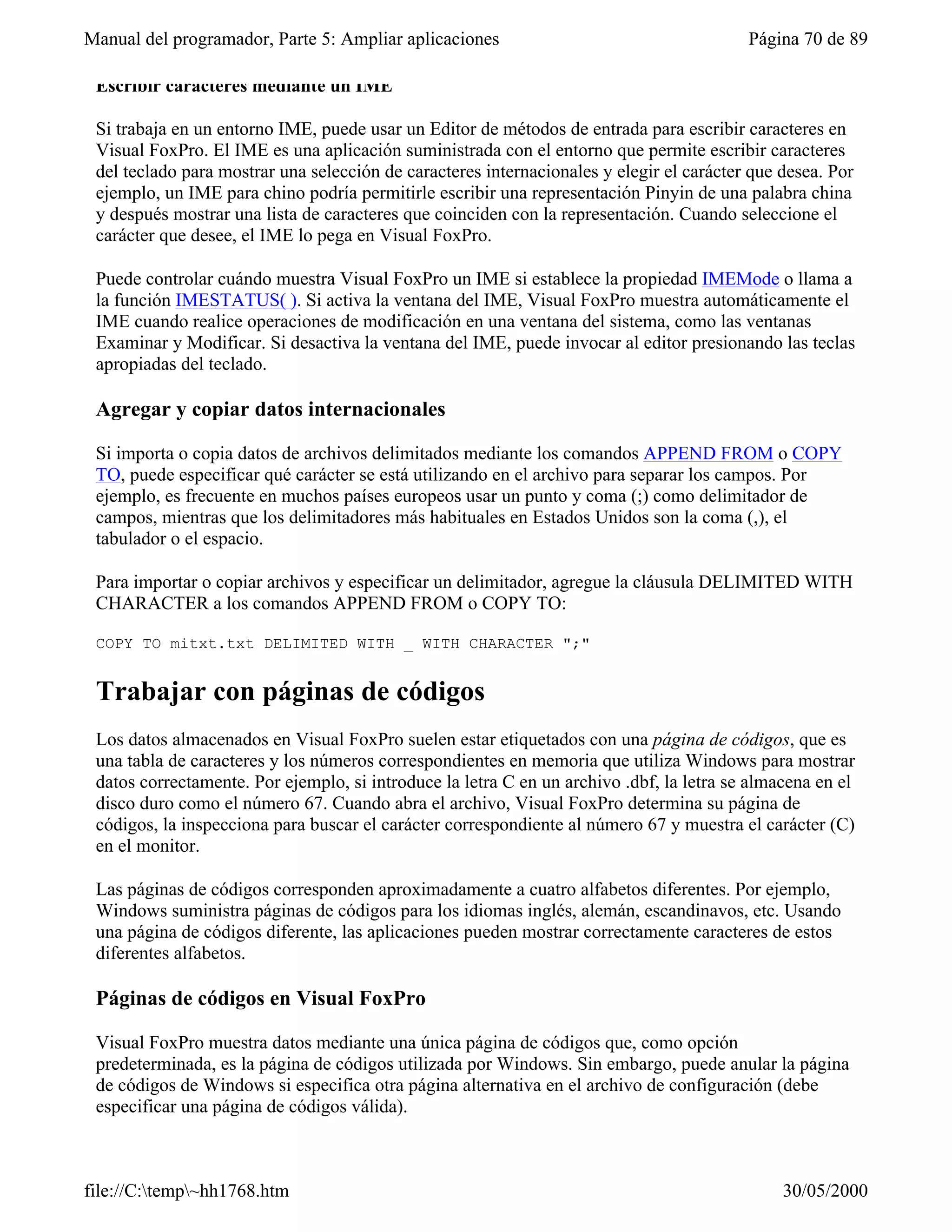 Visual fox-pro para clases