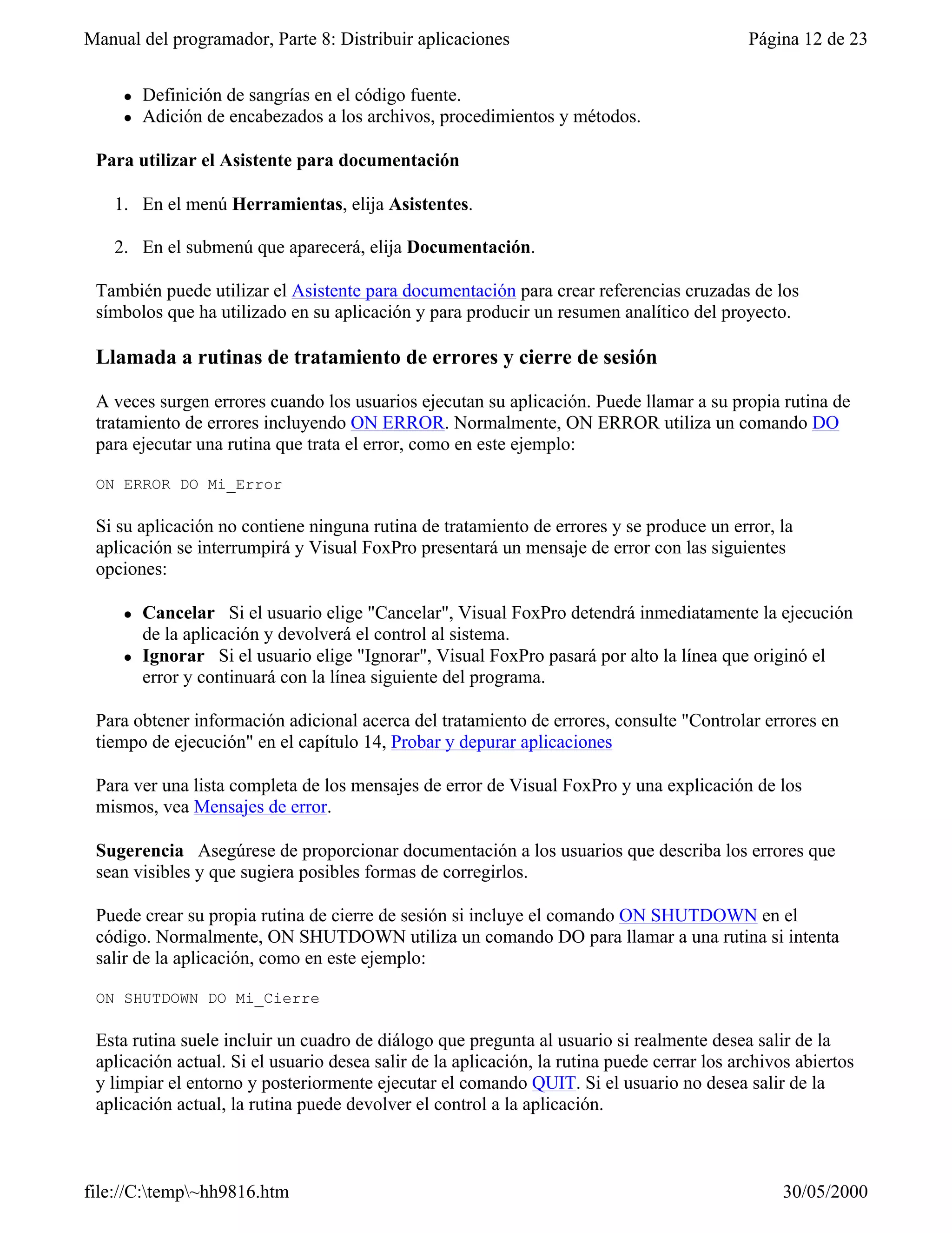 Visual fox-pro para clases