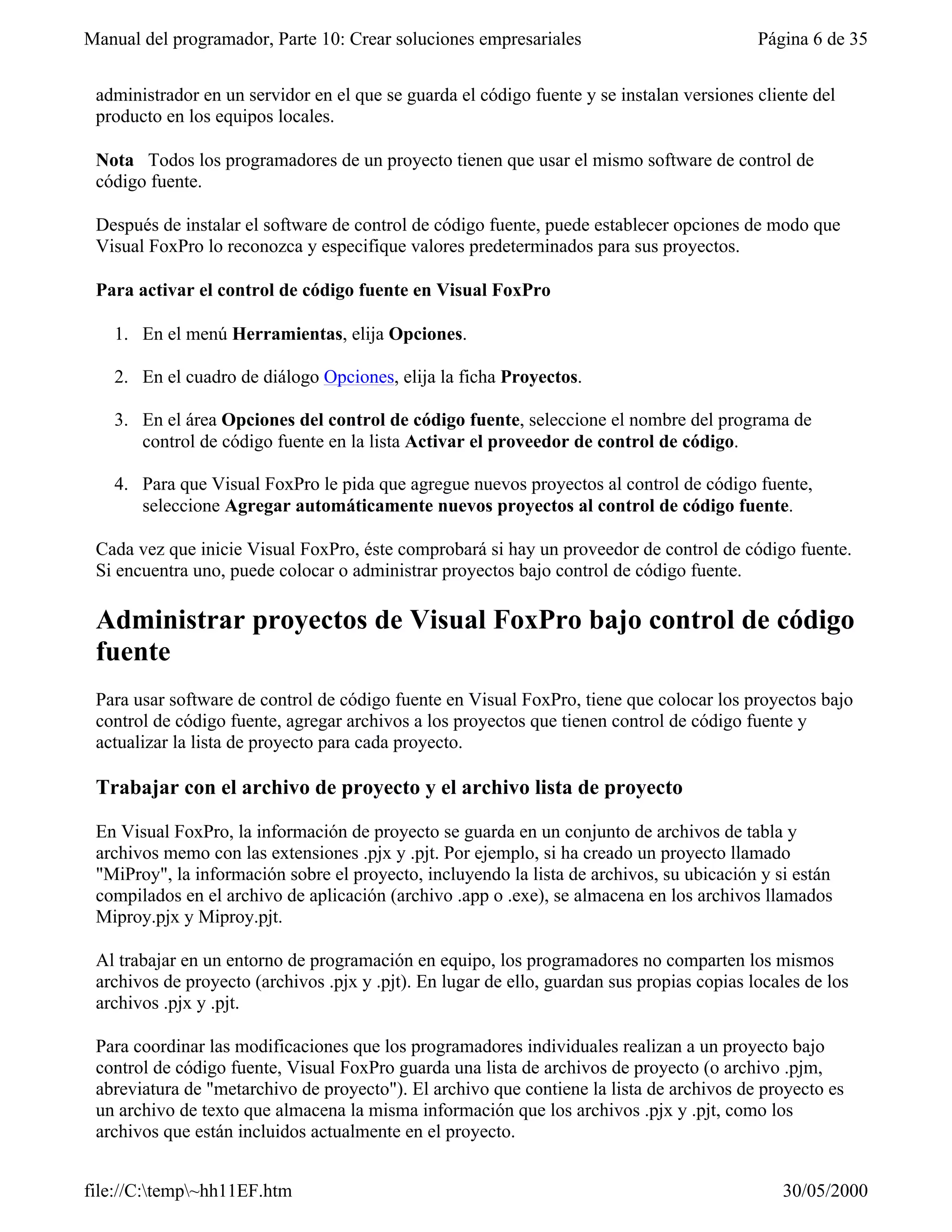 Visual fox-pro para clases