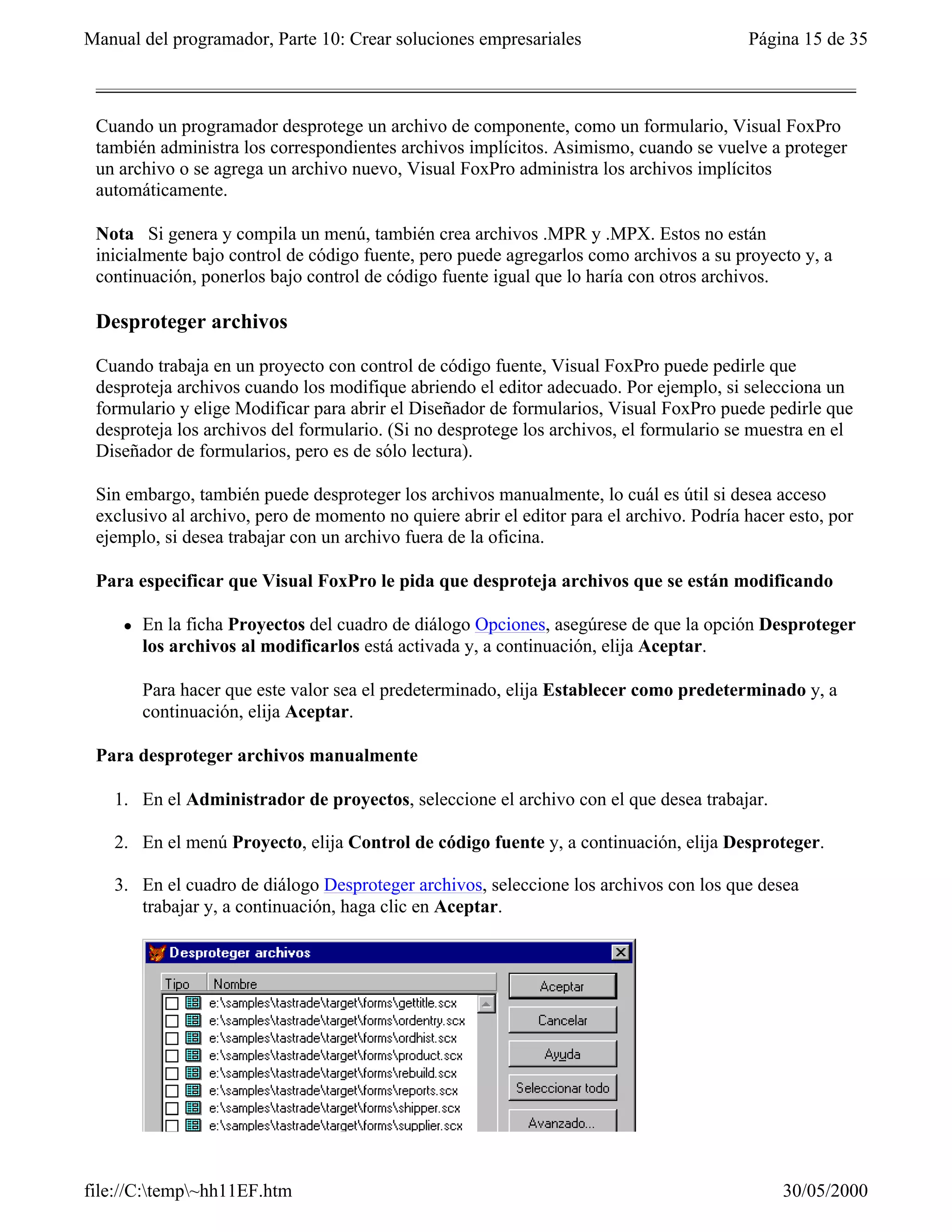 Visual fox-pro para clases