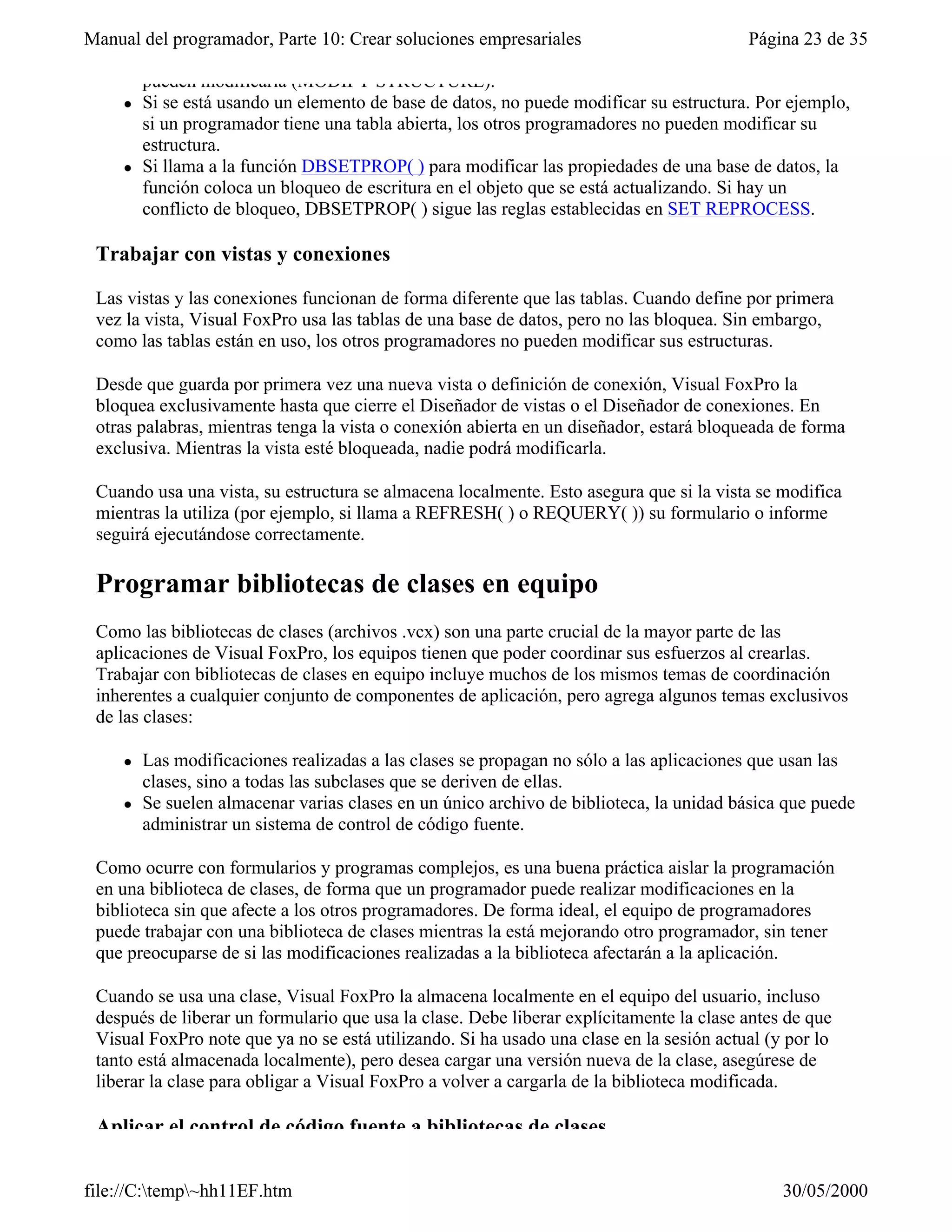 Visual fox-pro para clases