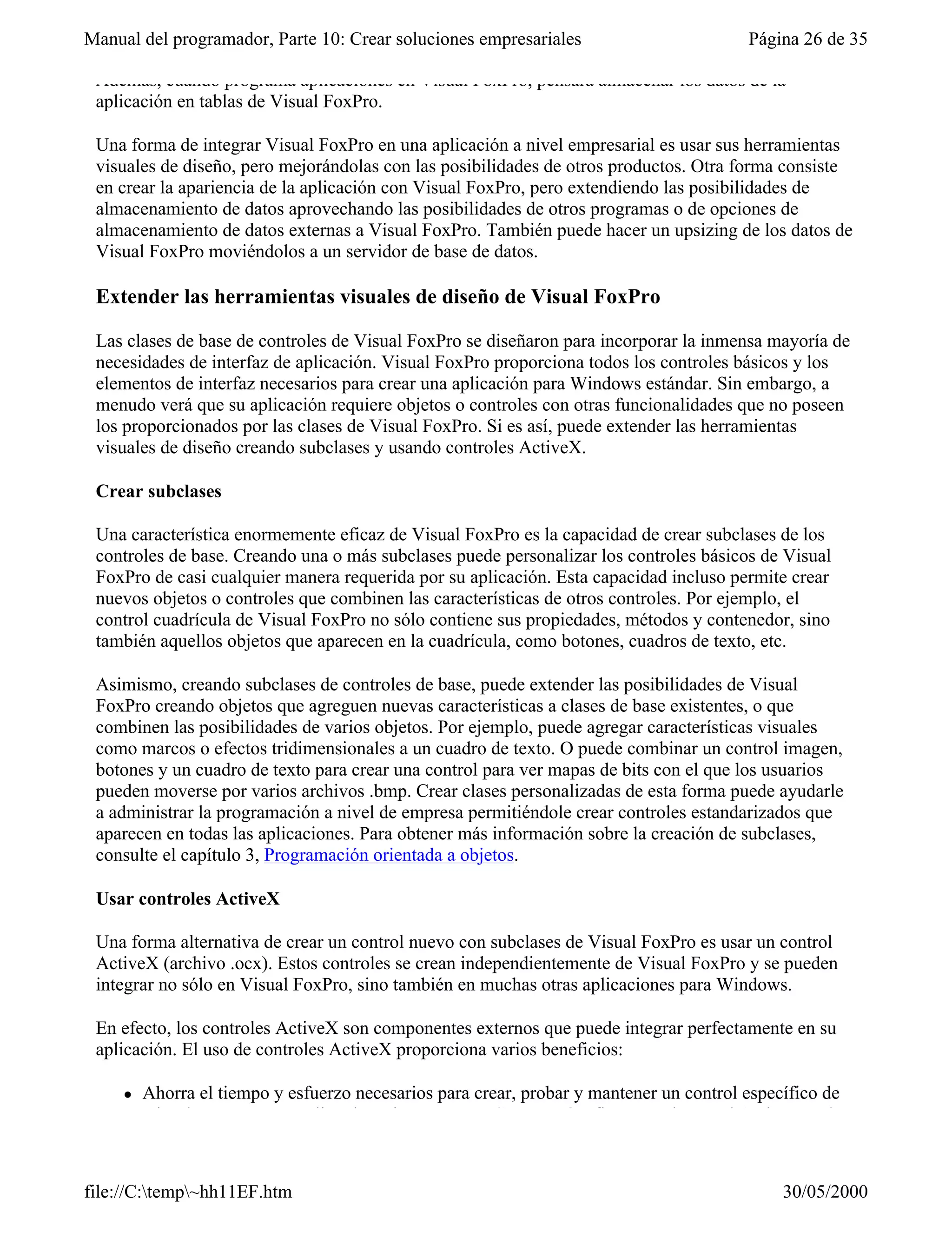 Visual fox-pro para clases