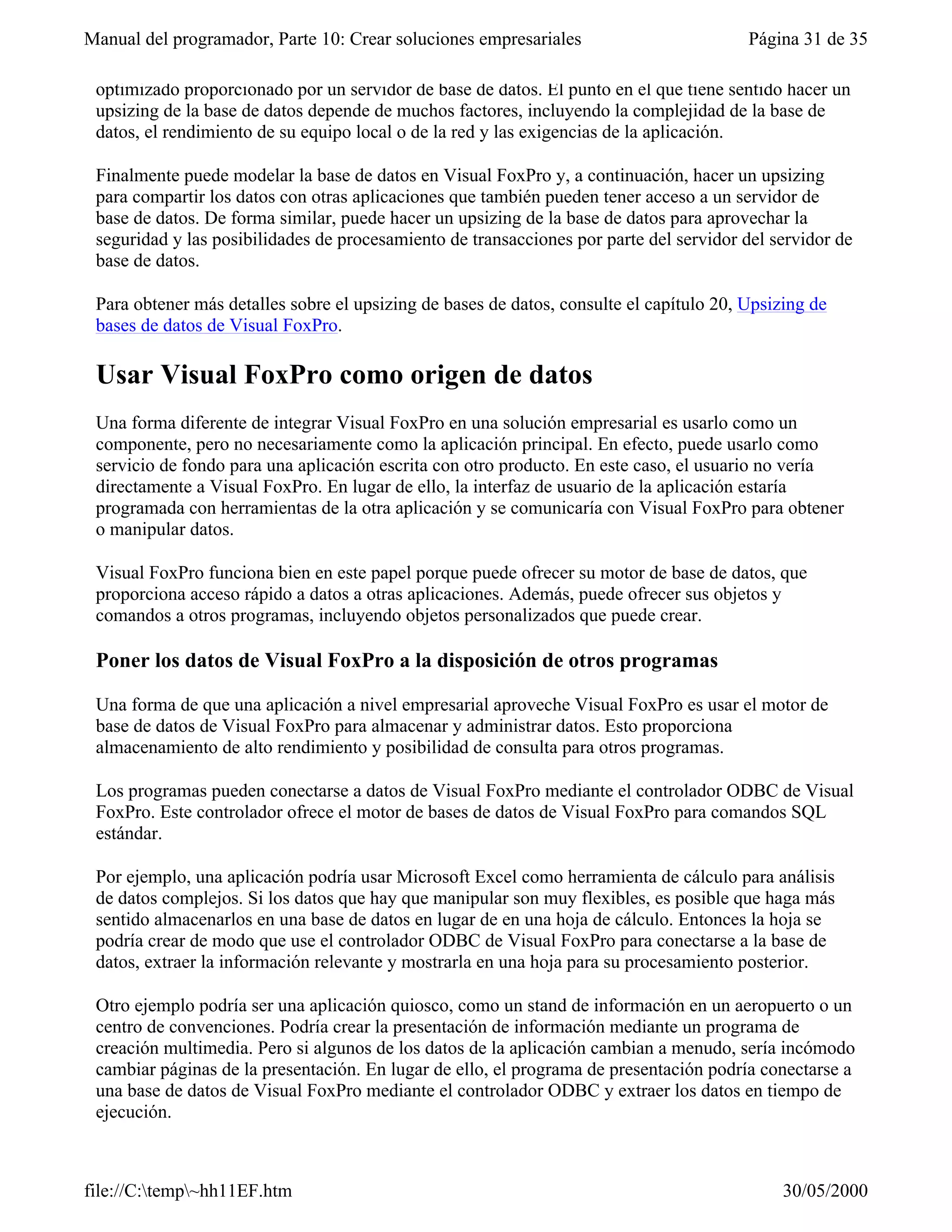 Visual fox-pro para clases