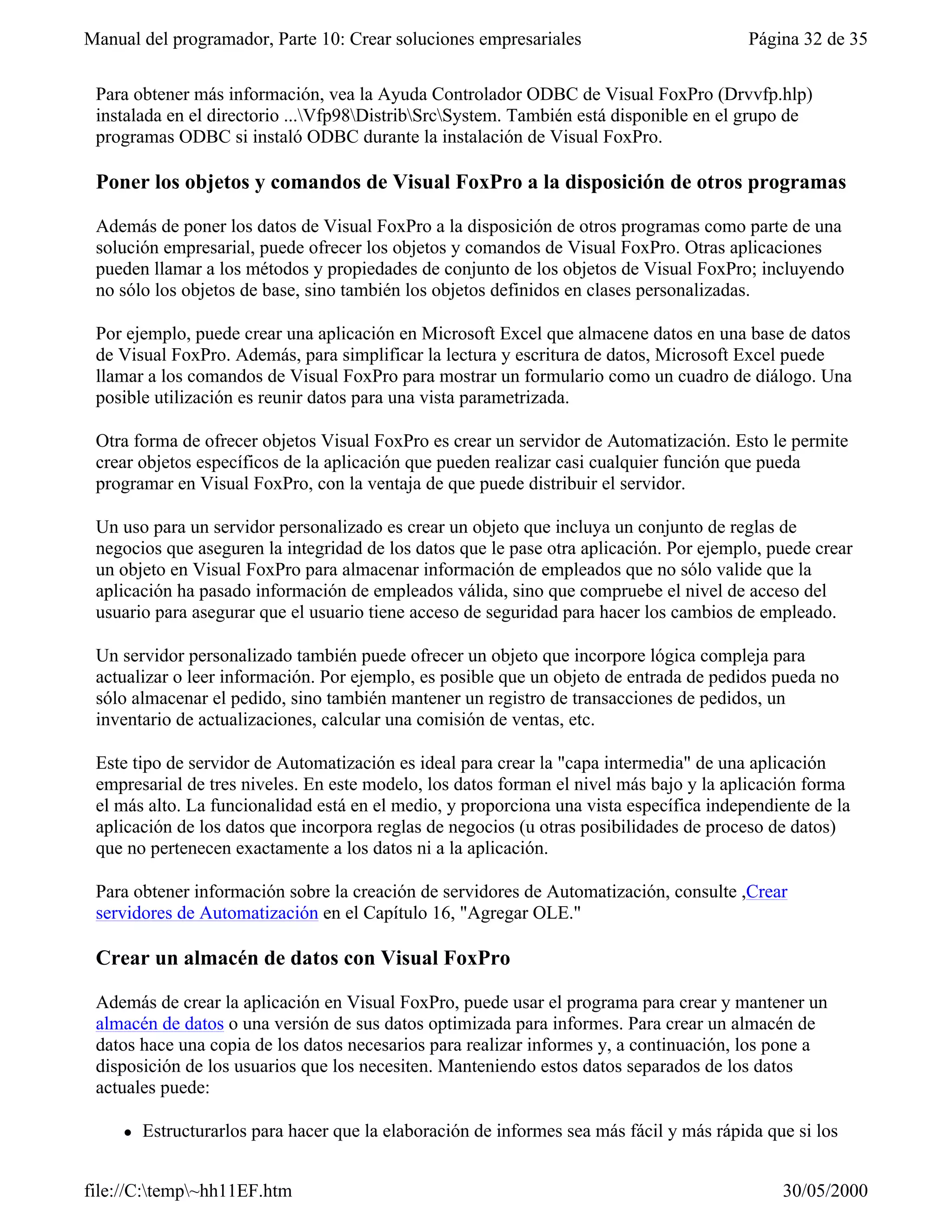 Visual fox-pro para clases