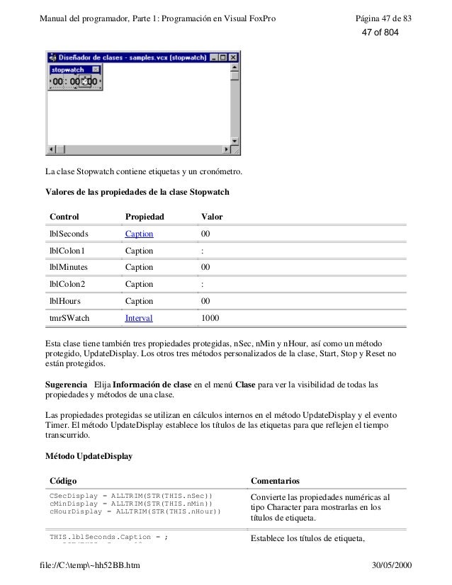 microsoft visual foxpro 9.0 manual del programador en español