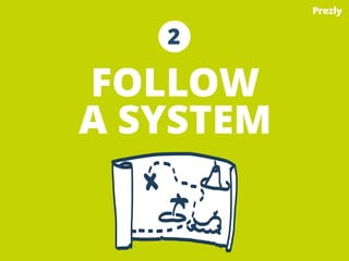 We do monthly brainstorms to generate 
new ideas. Everyone comes prepared with a 
list and we help each other improve. 
We separate yes moments and no moments. 
Selection of ideas comes afterwards. 
 