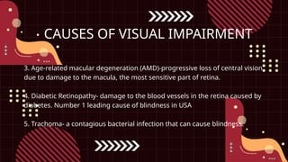 Visual Damage VISUAL-IMPAIRMENT-1.pptx sped 202 saint columban college | PPTX