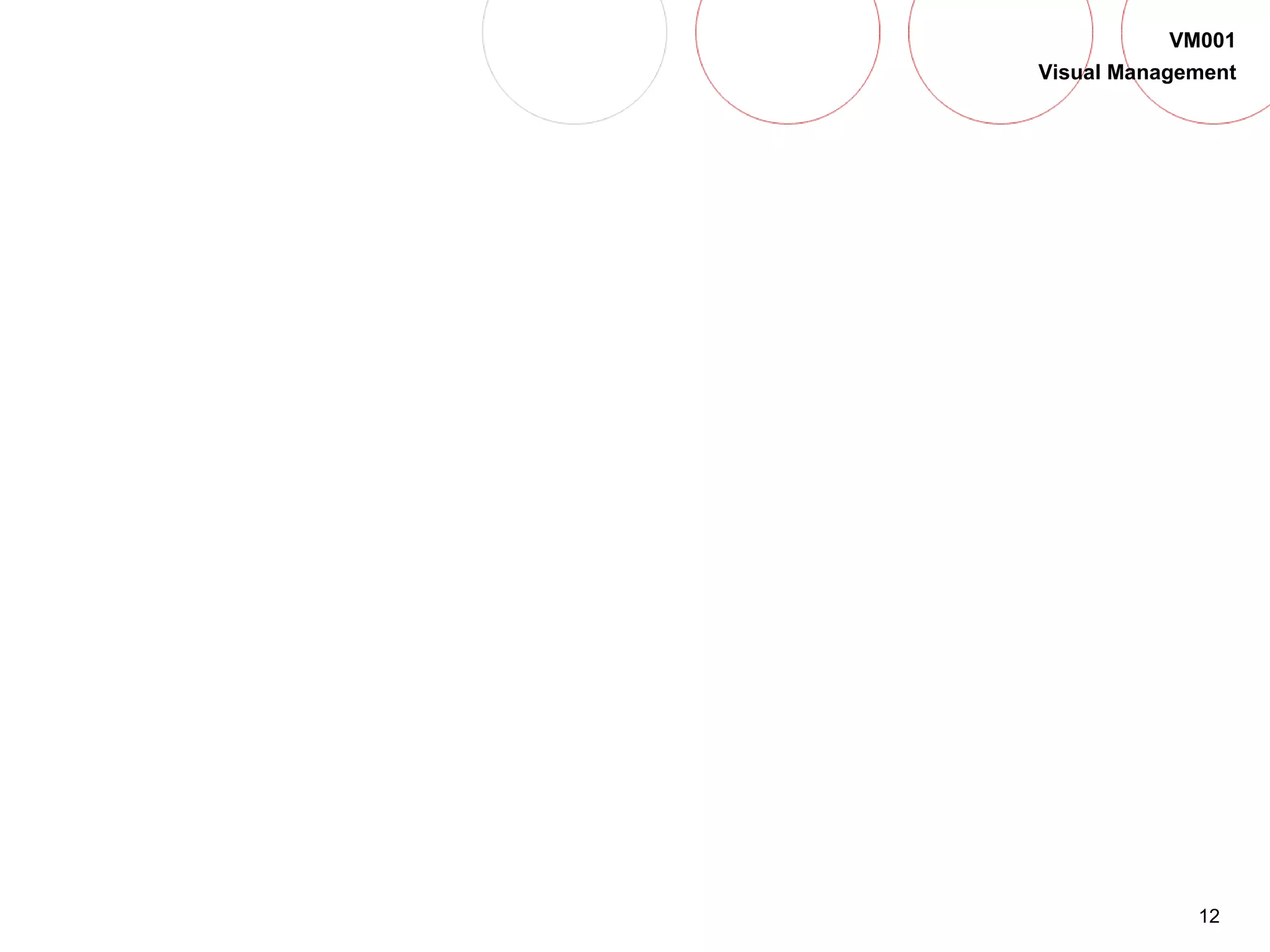 12
VM001
Visual Management
 