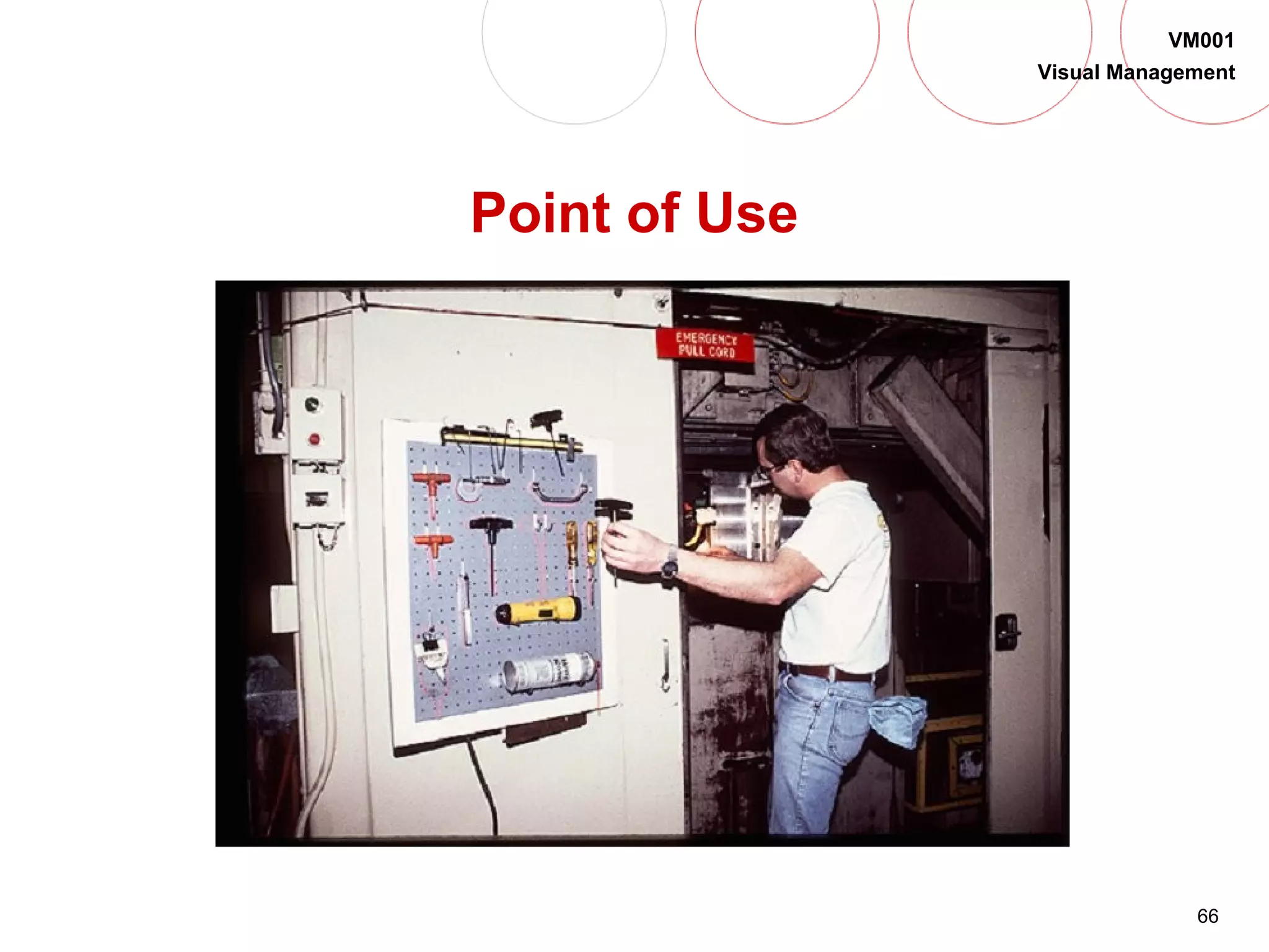 66
VM001
Visual Management
Point of Use
 