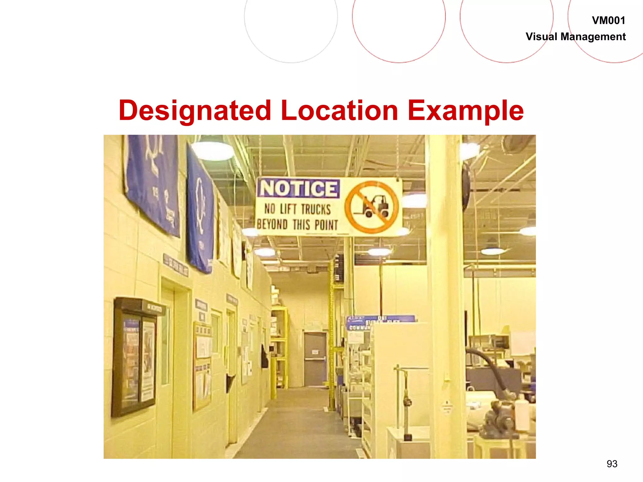 93
VM001
Visual Management
Designated Location Example
 