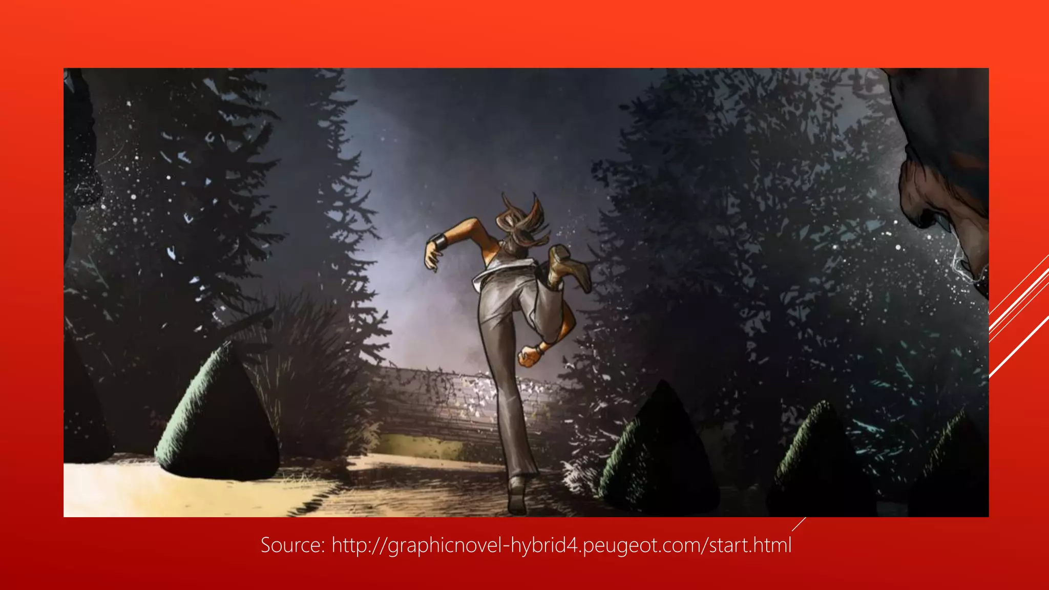 Source: http://graphicnovel-hybrid4.peugeot.com/start.html
 