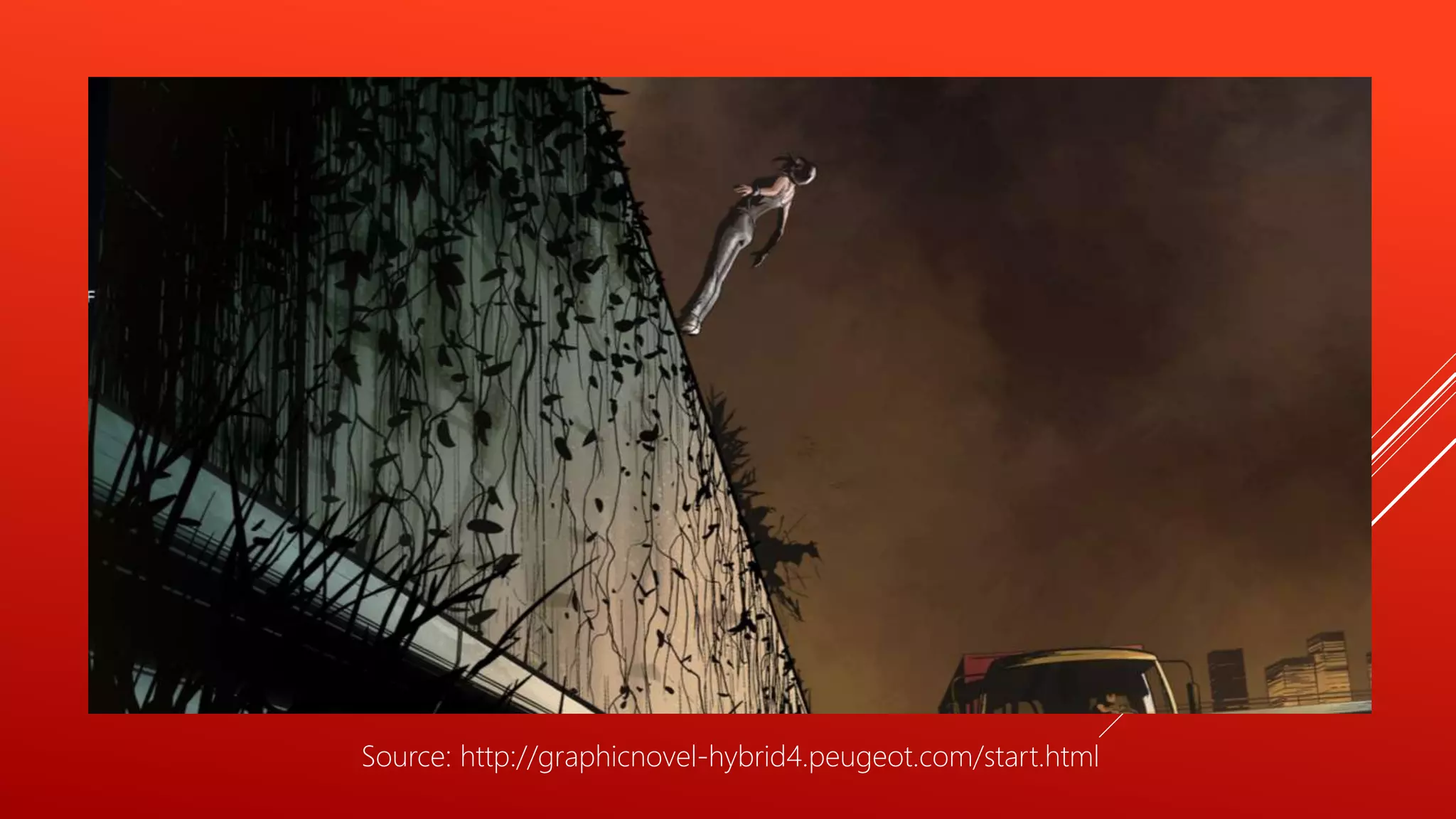 Source: http://graphicnovel-hybrid4.peugeot.com/start.html
 