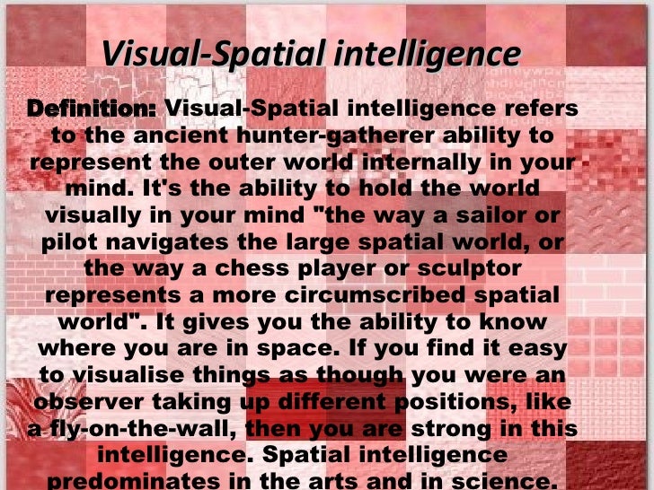 visual spatial intelligence