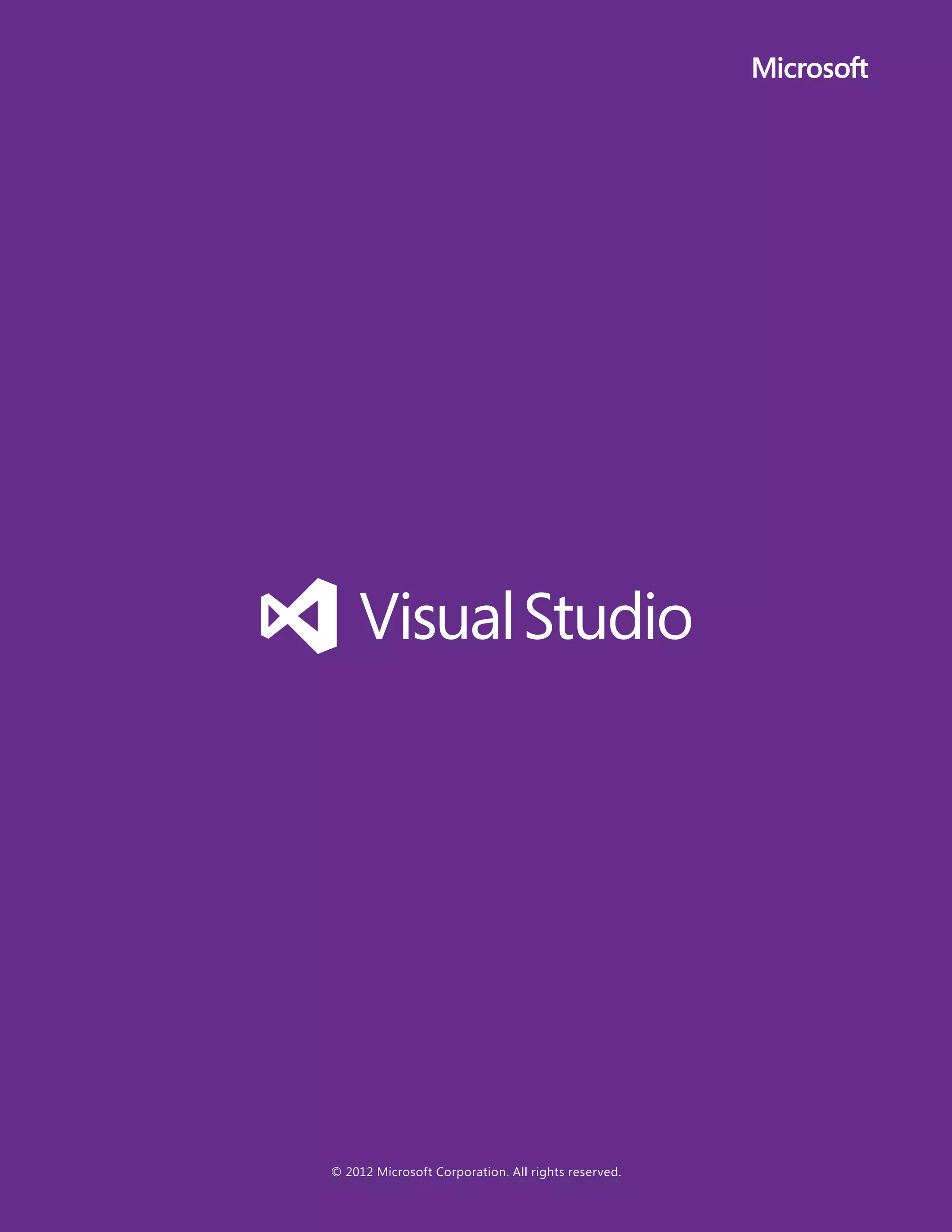 © 2012 Microsoft Corporation. All rights reserved.
 