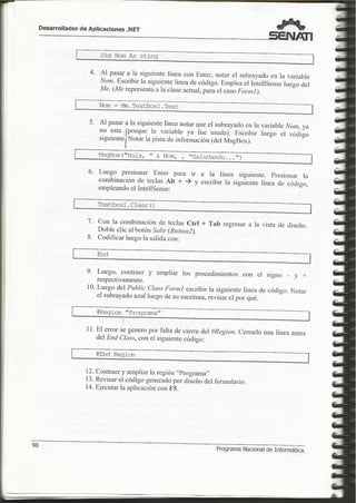 Visual 2005 senati  i