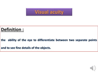 Visual acuity | PPTX