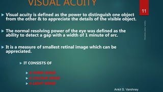 Visual acuity by Optom Ankit Varshney | PPTX