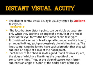 Distant Visual Acuity Example Visual acuity.pptx vision and documentation of visual acuity | PPTX
