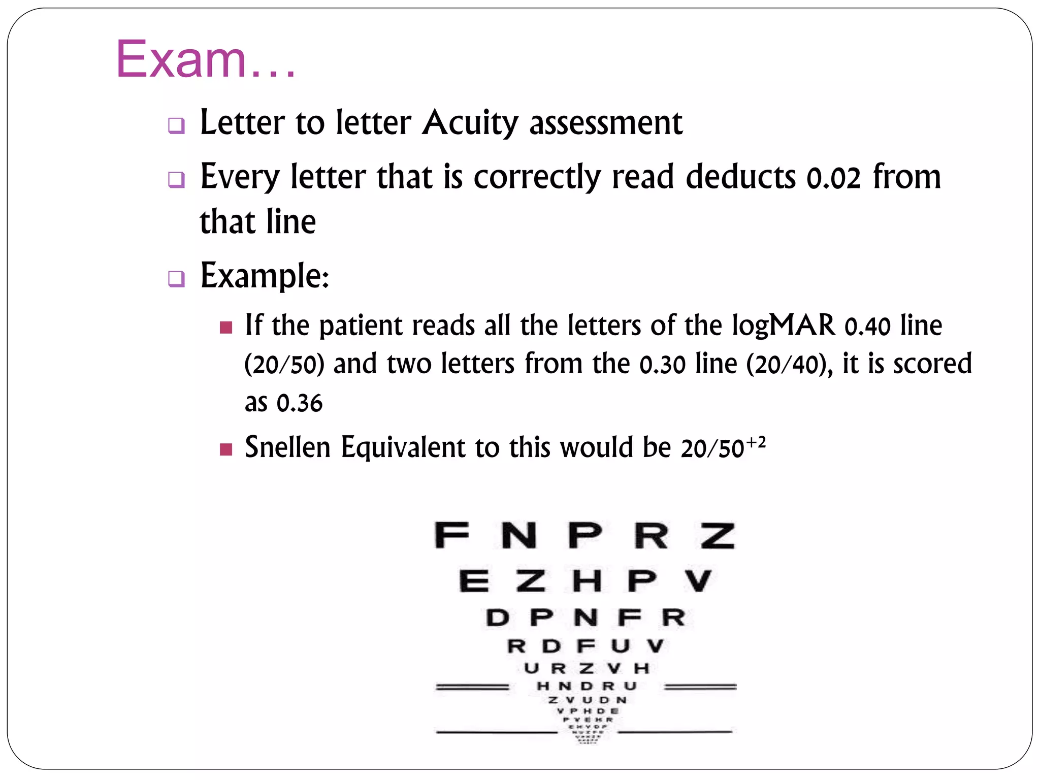 Visual acuity (2) | PPTX