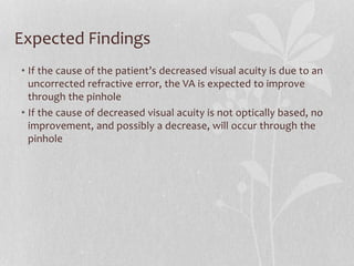 Visual acuity and its disturbances (asik) | PPTX