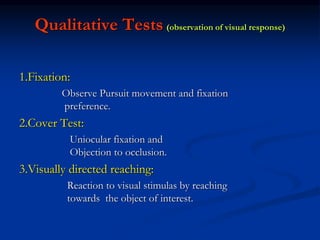 Visual acuity assessment in different group of age | PPTX