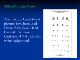 Visual acuity assessment in different group of age | PPTX