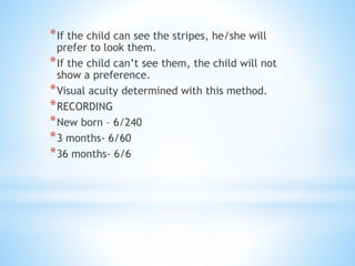 Visual Child Not First Visual acuity charts | PPTX