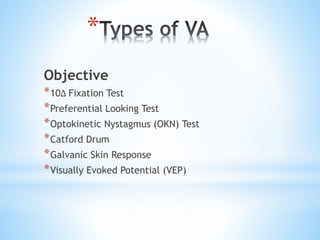 Preferential Test Visual acuity charts | PPTX