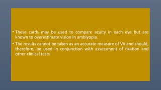 Comprehensive Visual Acuity Assessment and Development in Children | PPTX