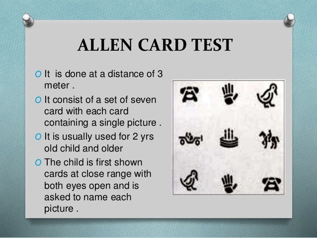 Allen Visual Acuity Chart