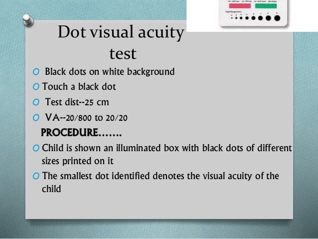 Dot Eye Chart Test