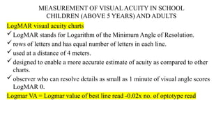 Logarithmic Visual Acuity Chart.pdf Brief lecture on Visual acuity Pediatrics by ankit sharma.pptx