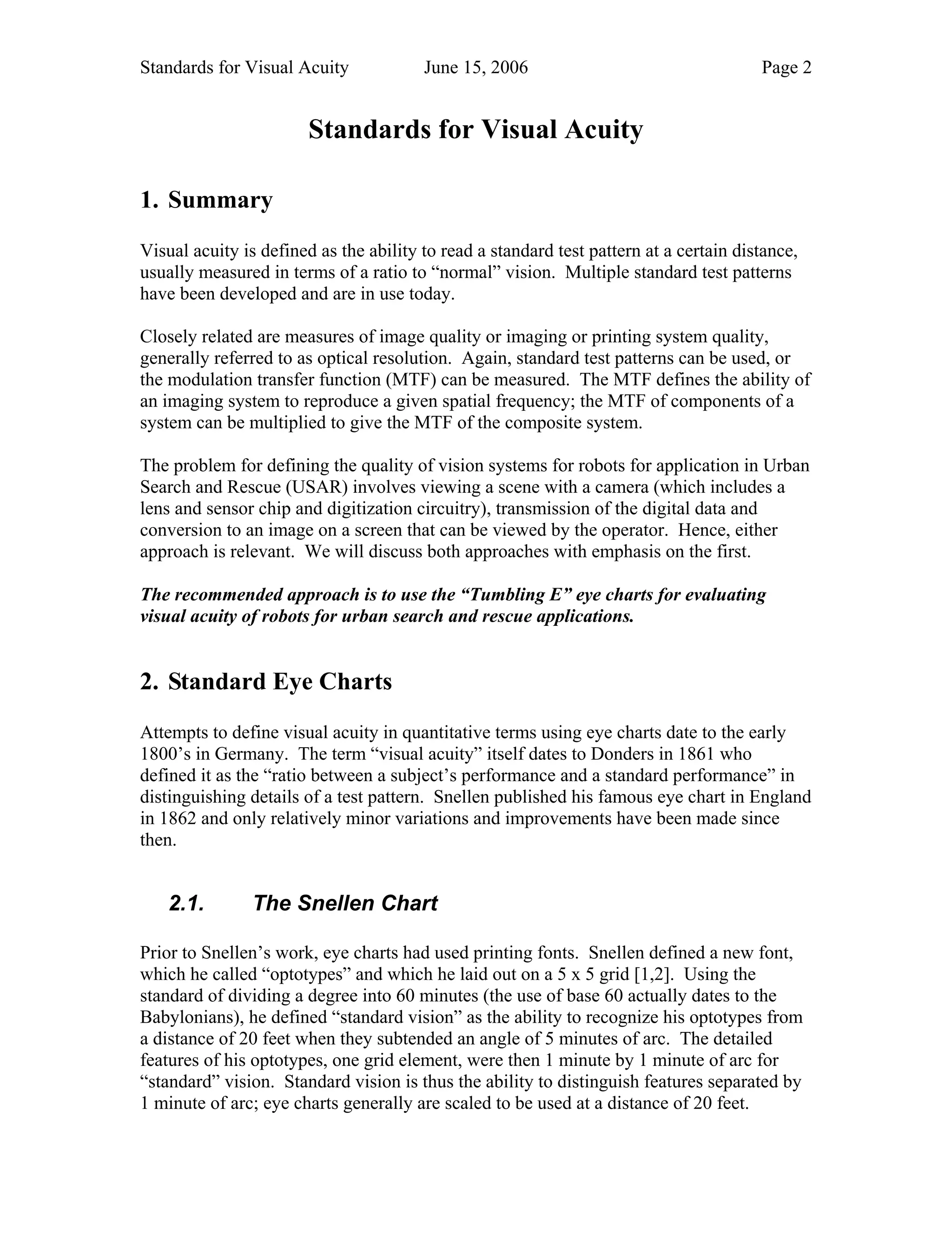 Visual acuity standards_1 | PDF