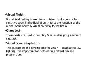 Visual acuity in short for students Snellen chart | PPTX
