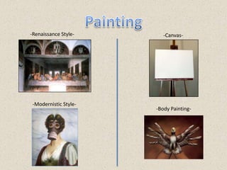 Painting-Renaissance Style--Canvas--Modernistic Style--Body Painting-