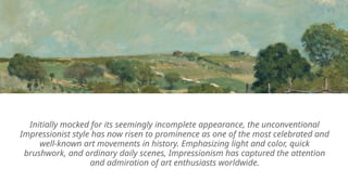 Visual Art Impressionism Education Presentation in Colorful ...