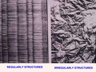 REGULARLY STRUCTURED IRREGULARLY STRUCTURED 