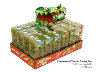Carnivorous Plants in Display Box 5,000 cases available 3”/24 pack 