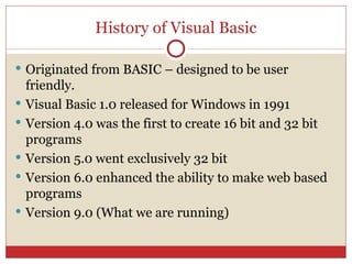Visual basic | PPT