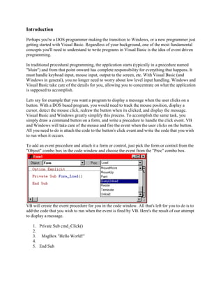 Visual basic | DOCX
