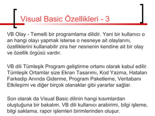 Da Vb Visual Basic Ders Notu | PPT