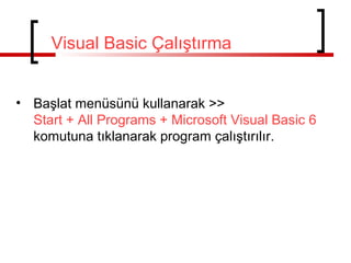 Visual Basic Ders Notu | PPT
