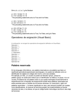 Visual basic | DOCX