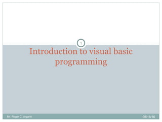 Visual basic | PPT