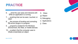 VISUAL BASIC.pptx | Programming Languages | Computing