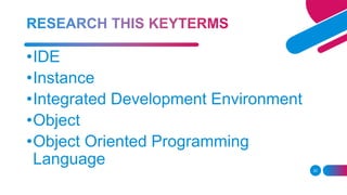 VISUAL BASIC.pptx | Programming Languages | Computing