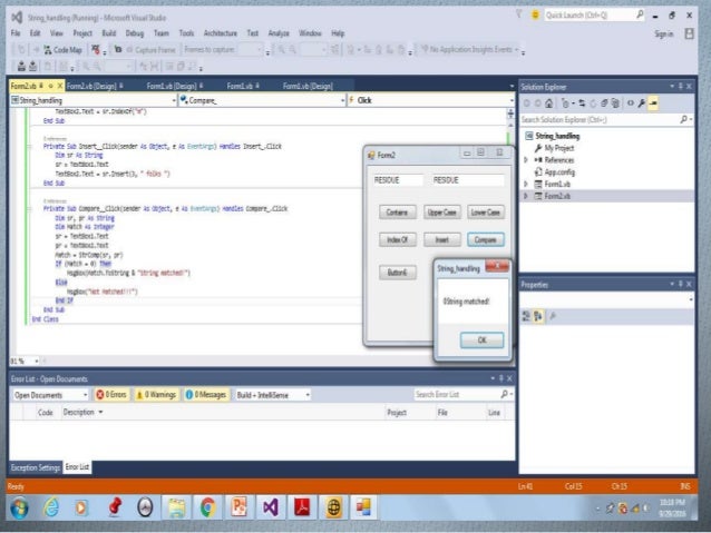 Visual Basic User Interface-VI